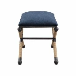 Hot Sale π UTTERMOST Furniture BRADDOCK SMALL BENCH: NAVY π 6 UTTERMOST Furniture BRADDOCK SMALL BENCH: NAVY