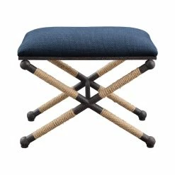 UTTERMOST Furniture BRADDOCK SMALL BENCH: NAVY