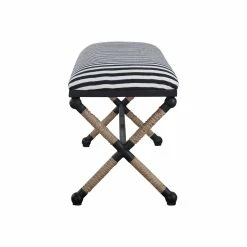 UTTERMOST Furniture BRADDOCK NAVY STRIPED BENCH