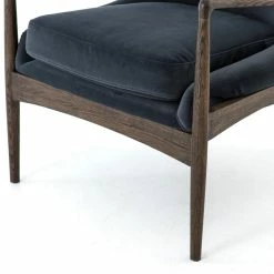 FOUR HANDS BRADEN SHADOW VELVET ARM CHAIR Furniture