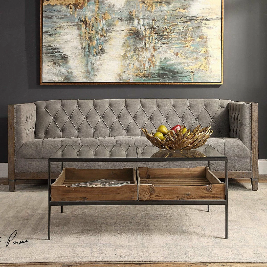 New π₯° UTTERMOST Living Room BRANDO TRAY SHELF COFFEE TABLE π 3 UTTERMOST Living Room BRANDO TRAY SHELF COFFEE TABLE