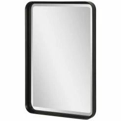 UTTERMOST Mirrors BRITTA MATTE BLACK VANITY MIRROR
