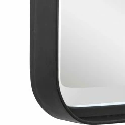UTTERMOST Mirrors BRITTA MATTE BLACK VANITY MIRROR