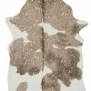 LOLOI QUINN FAUX HIDE RUG: TAUPE, CHAMPAGNE