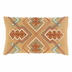 SURYA KALAHARI EMBROIDERED LUMBAR PILLOW