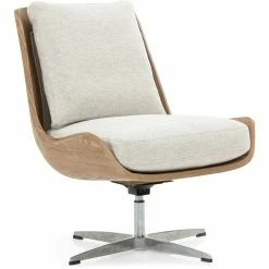 FOUR HANDS BURBANK BENTWOOD SWIVEL CHAIR Furniture