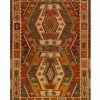 SURYA BURSA INDOOR-OUTDOOR RUG: BURNT ORANGE MULTI