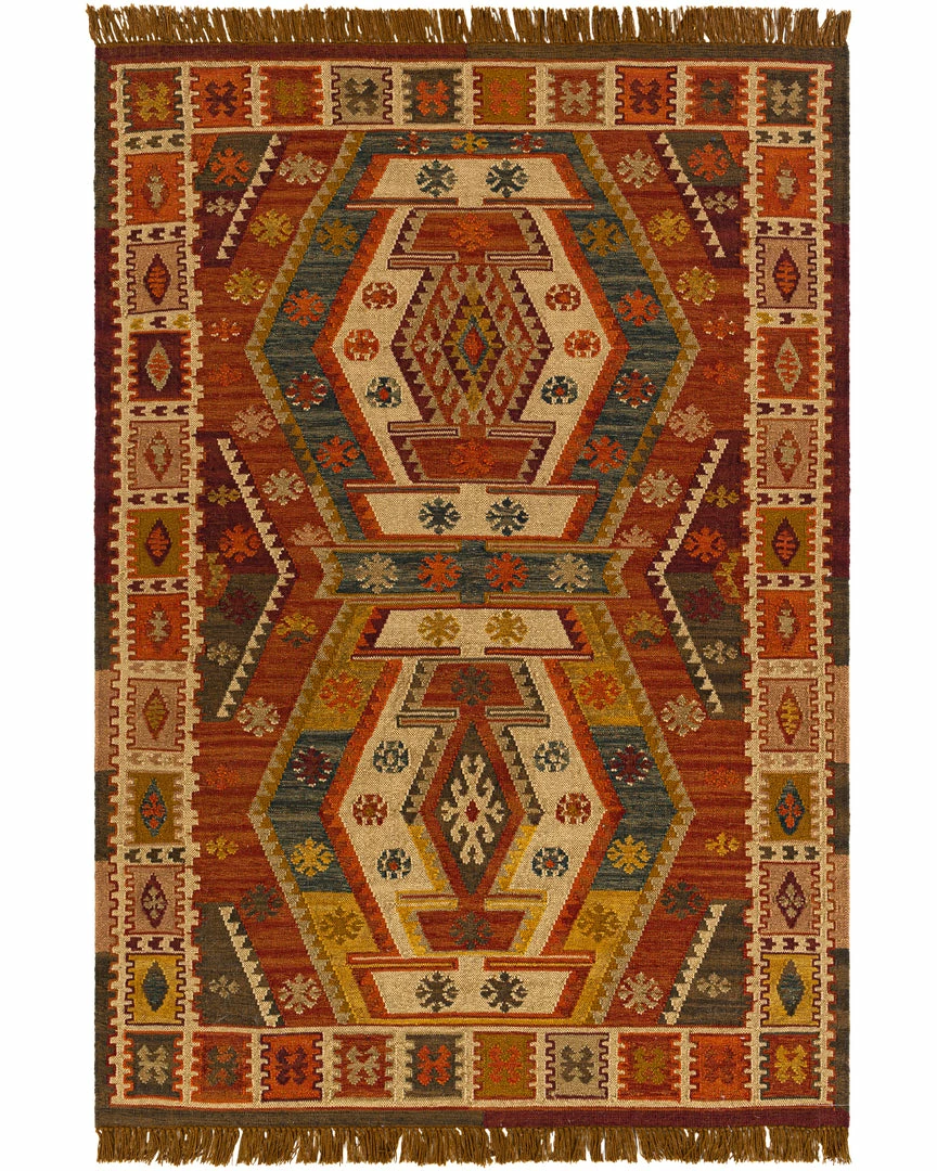 Budget π₯° SURYA BURSA INDOOR-OUTDOOR RUG: BURNT ORANGE MULTI π 1 SURYA BURSA INDOOR-OUTDOOR RUG: BURNT ORANGE MULTI