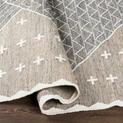 Wholesale 🤩 SURYA BURSA INDOOR-OUTDOOR RUG: TAUPE, CHARCOAL ❤️ 8 SURYA BURSA INDOOR-OUTDOOR RUG: TAUPE, CHARCOAL