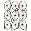 PHILLIPS COLLECTION RECYCLED BICYCLE WHEEL SCREEN SCULPTURE