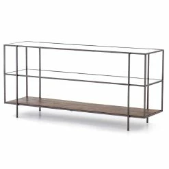 FOUR HANDS BYRON MEDIA CONSOLE DISPLAY SHELF