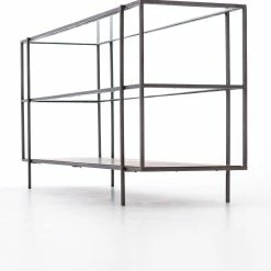 FOUR HANDS BYRON MEDIA CONSOLE DISPLAY SHELF