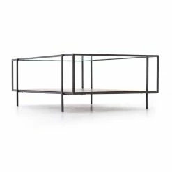 Buy ๐ FOUR HANDS BYRON RECTANGULAR SHELF COFFEE TABLE ๐ 13 FOUR HANDS BYRON RECTANGULAR SHELF COFFEE TABLE