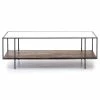 FOUR HANDS BYRON RECTANGULAR SHELF COFFEE TABLE