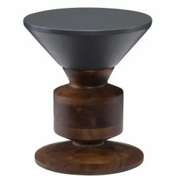 MOES Living Room HIPPO STOOL: GREY TOP