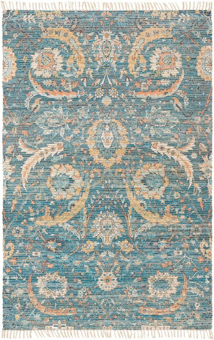 Buy 💯 SURYA CAMDEN PRINTED JUTE RUG: BLUE MULTI 🔥 1 SURYA CAMDEN PRINTED JUTE RUG: BLUE MULTI