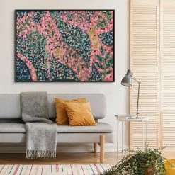 L ART "CANDY SHERBET GREEN" CANVAS ART