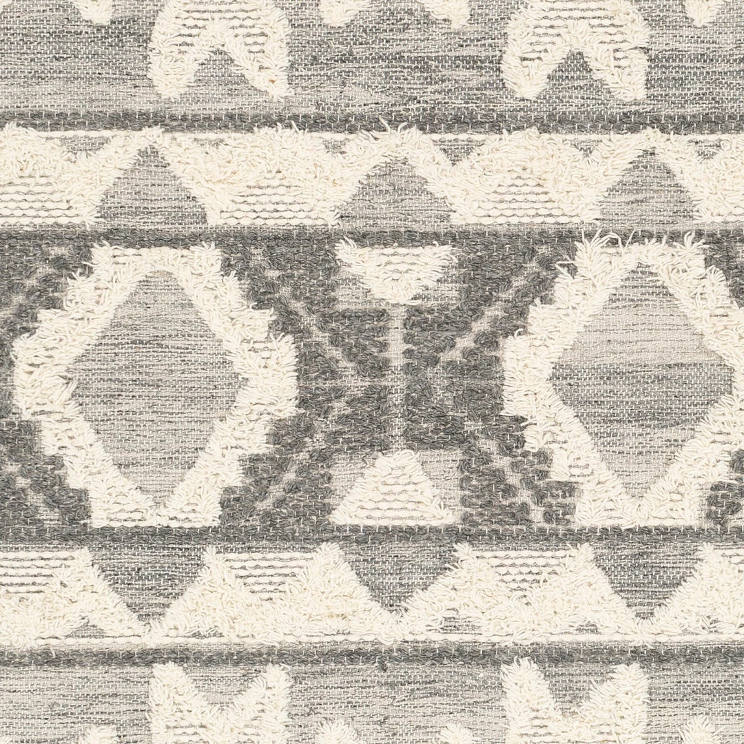 Top 10 ✔️ SURYA CANYON TEXTURED WOOL FLATWEAVE: GRAY ✨ 3 SURYA CANYON TEXTURED WOOL FLATWEAVE: GRAY