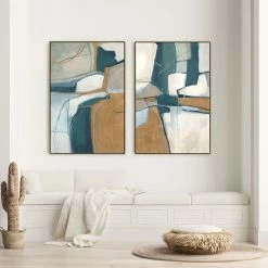 L ART Wall Art "CAPITAL I" CANVAS ART