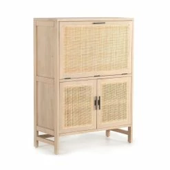 Budget π FOUR HANDS CAPRICE NATURAL MANGO WOOD + CANE BAR CABINET π 14 FOUR HANDS CAPRICE NATURAL MANGO WOOD + CANE BAR CABINET