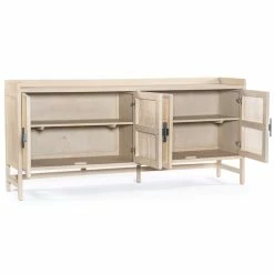 FOUR HANDS CAPRICE NATURAL MANGO WOOD + CANE SIDEBOARD Furniture