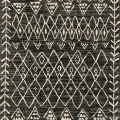 LOLOI EMORY 09 RUG: BLACK, IVORY