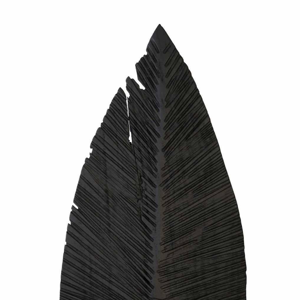 Brand new ๐ PHILLIPS COLLECTION CARVED BLACK LEAF FLOOR SCULPTURES Pillows + Decor โค๏ธ 15 PHILLIPS COLLECTION CARVED BLACK LEAF FLOOR SCULPTURES Pillows + Decor