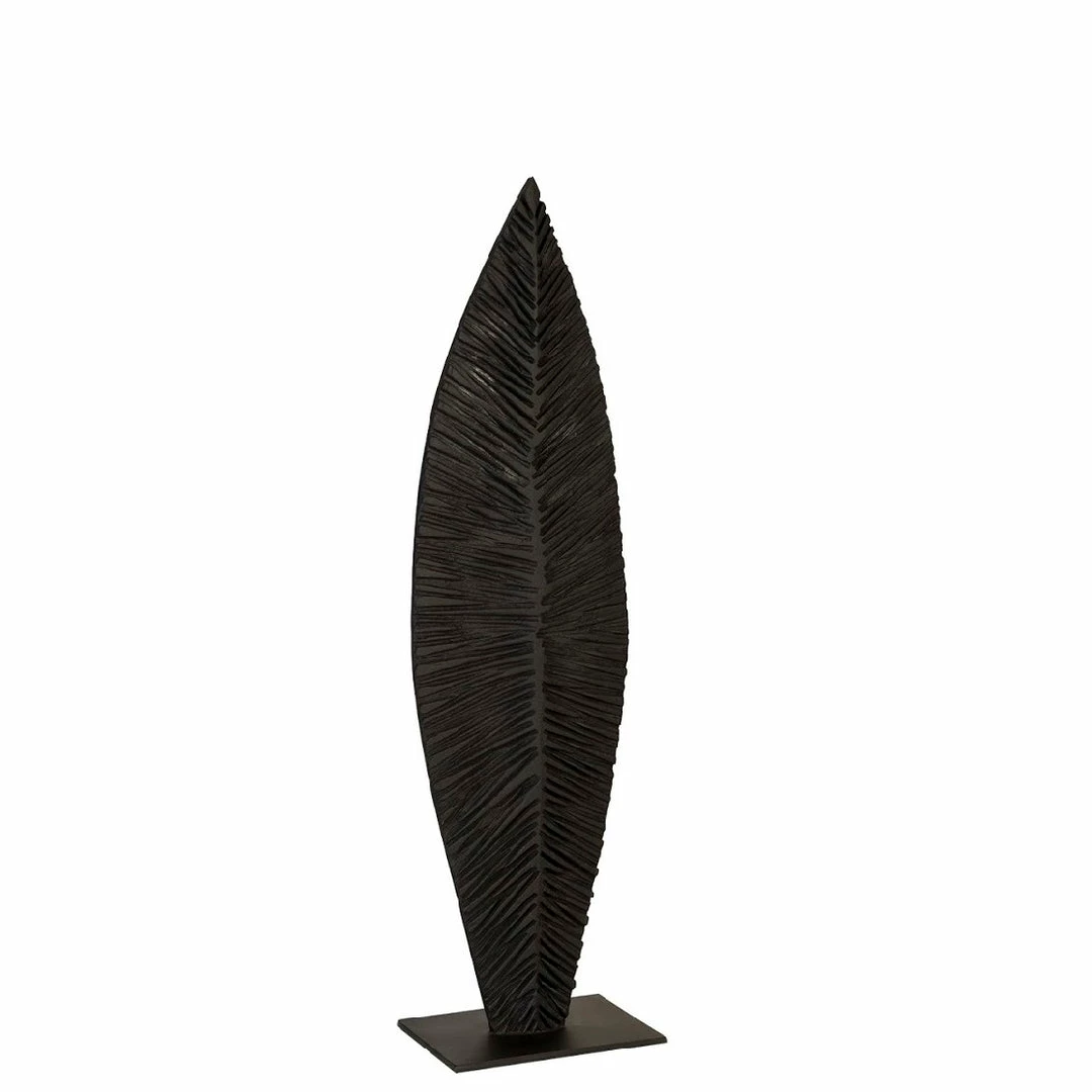 Brand new ๐ PHILLIPS COLLECTION CARVED BLACK LEAF FLOOR SCULPTURES Pillows + Decor โค๏ธ 8 PHILLIPS COLLECTION CARVED BLACK LEAF FLOOR SCULPTURES Pillows + Decor