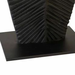 Brand new ๐ PHILLIPS COLLECTION CARVED BLACK LEAF FLOOR SCULPTURES Pillows + Decor โค๏ธ 25 PHILLIPS COLLECTION CARVED BLACK LEAF FLOOR SCULPTURES Pillows + Decor