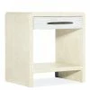HOOKER CASCADE BURLAP BLANC NIGHTSTAND