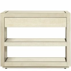 HOOKER CASCADE BURLAP TEXTURED NIGHTSTAND