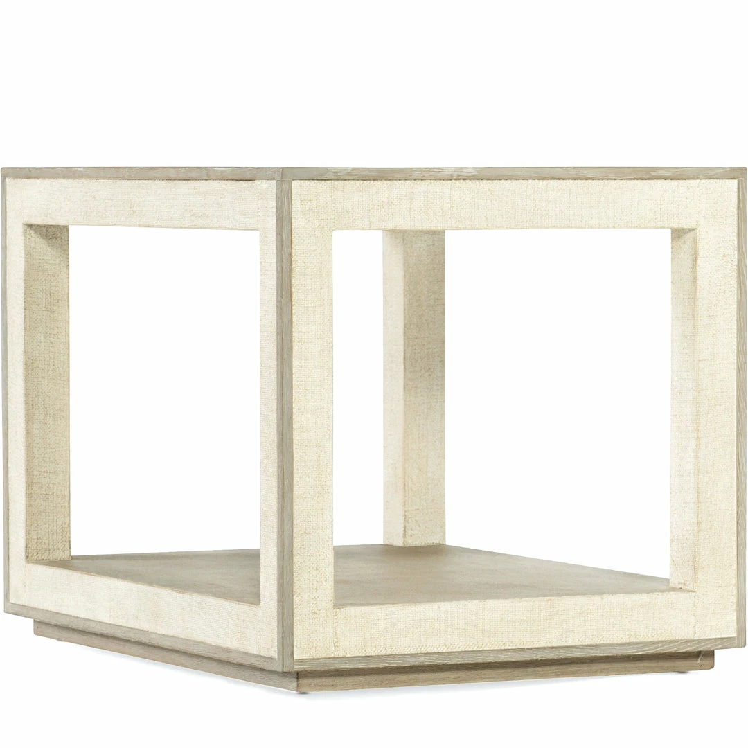 Hot Sale ๐ HOOKER CASCADE WOOD + BURLAP END TABLE ๐ 1 HOOKER CASCADE WOOD + BURLAP END TABLE