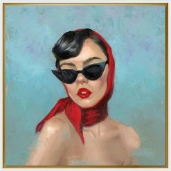 L ART "CAT EYES" CANVAS ART