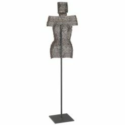 PHILLIPS COLLECTION CHAIN BUST FLOOR SCULPTURE ON STAND Pillows + Decor