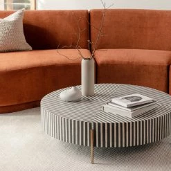 MOES Furniture CHAMEAU OPTICAL INLAY COFFEE TABLE