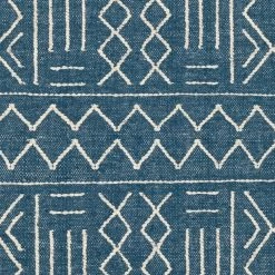 SURYA CHAYA TEXTURED WOOL FLATWEAVE: BLUE Rug