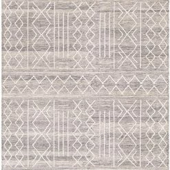 SURYA CHAYA TEXTURED WOOL FLATWEAVE: GRAY