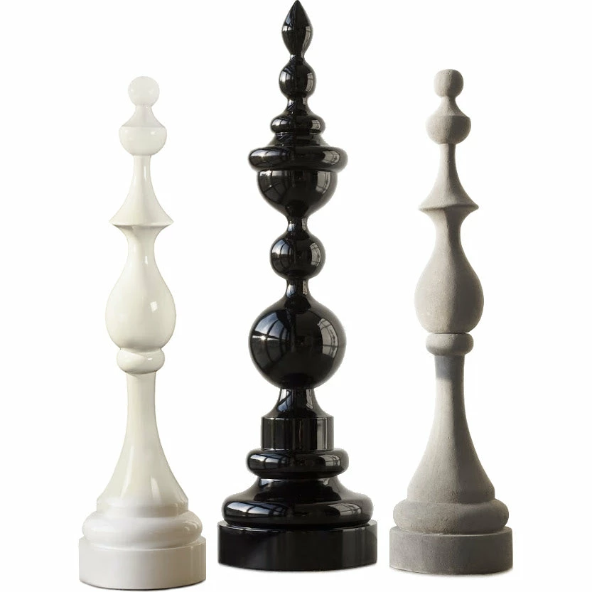 Budget ๐ PHILLIPS COLLECTION CHECKMATE FLOOR SCULPTURES Pillows + Decor ๐ 1 PHILLIPS COLLECTION CHECKMATE FLOOR SCULPTURES Pillows + Decor