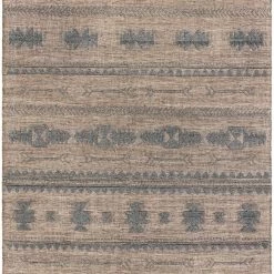 SURYA CHEYENNE TEXTURED JUTE + WOOL RUG: BROWN, GREY