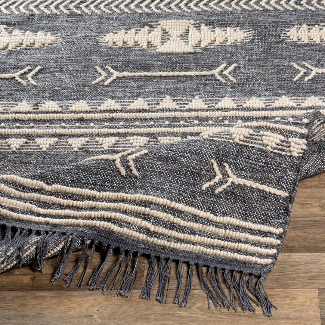 Promo โค๏ธ SURYA CHEYENNE TEXTURED JUTE + WOOL RUG: DENIM ๐ 3 SURYA CHEYENNE TEXTURED JUTE + WOOL RUG: DENIM