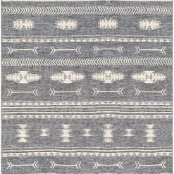 SURYA CHEYENNE TEXTURED JUTE + WOOL RUG: DENIM