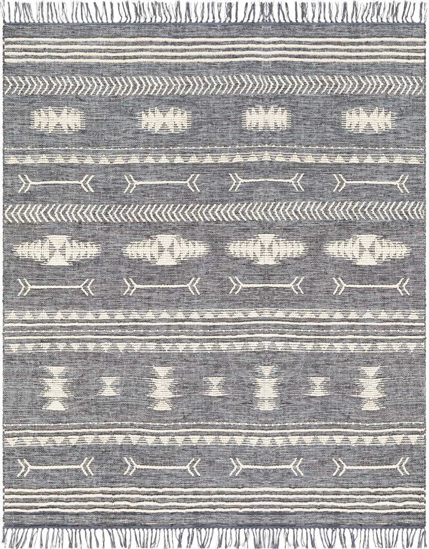 Promo โค๏ธ SURYA CHEYENNE TEXTURED JUTE + WOOL RUG: DENIM ๐ 1 SURYA CHEYENNE TEXTURED JUTE + WOOL RUG: DENIM
