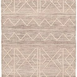 SURYA CHAYA TEXTURED WOOL FLATWEAVE: SAND