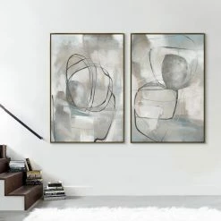 L ART "CIRCULAR PATH II" CANVAS ART