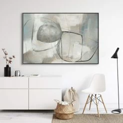 L ART "CIRCULAR PATH II" CANVAS ART