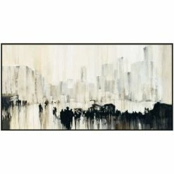 L ART "CITY SHADOWS" CANVAS ART