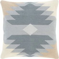 Coupon 👏 SURYA Pillows + Decor ARIZONA KILIM PILLOW: DENIM, KHAKI ✔️ 5 SURYA Pillows + Decor ARIZONA KILIM PILLOW: DENIM, KHAKI