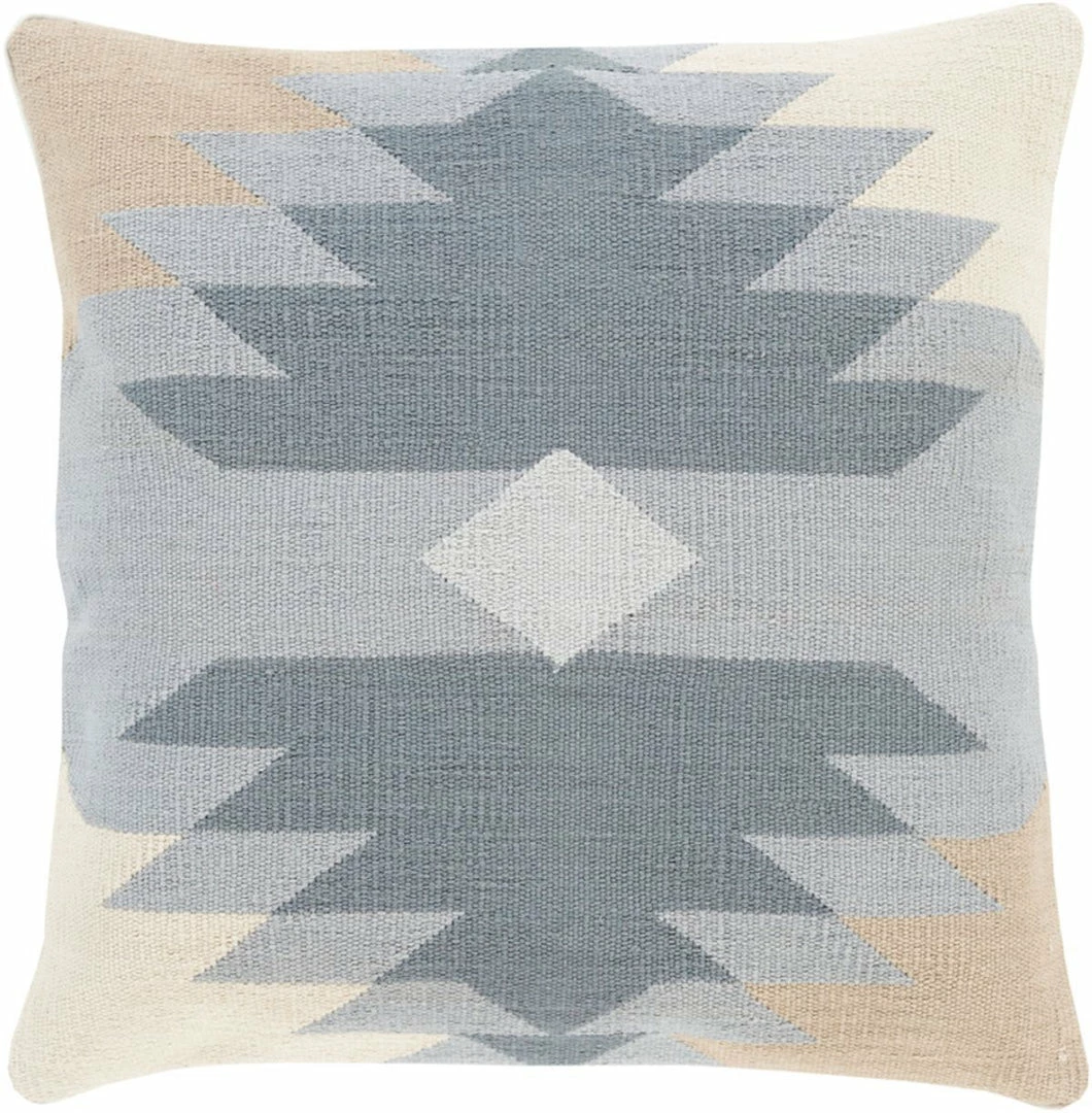 Coupon 👏 SURYA Pillows + Decor ARIZONA KILIM PILLOW: DENIM, KHAKI ✔️ 3 SURYA Pillows + Decor ARIZONA KILIM PILLOW: DENIM, KHAKI