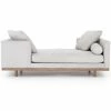FOUR HANDS DEVIN TETE A TETE CHAISE: VAIL SILVER