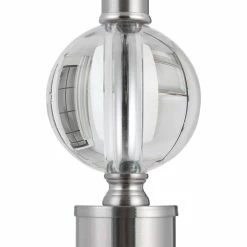 SALT CLARA BRUSHED NICKEL PILLAR LAMP